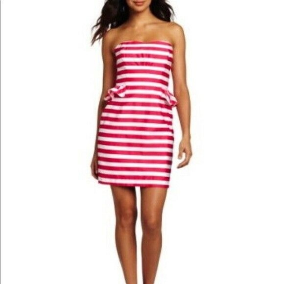 Lilly Pulitzer Maybell Short Stripe Strapless Dress NEW - Picture 4 of 6